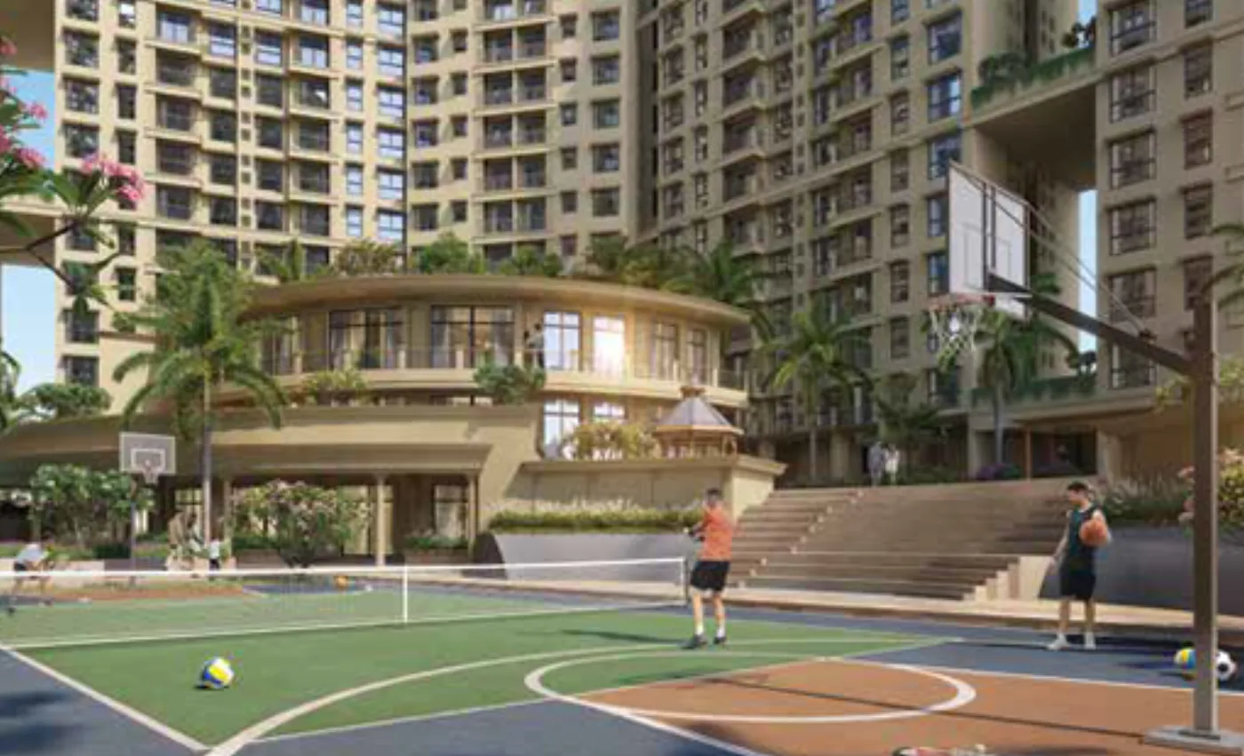 Balaji Classica towers with the sports court
